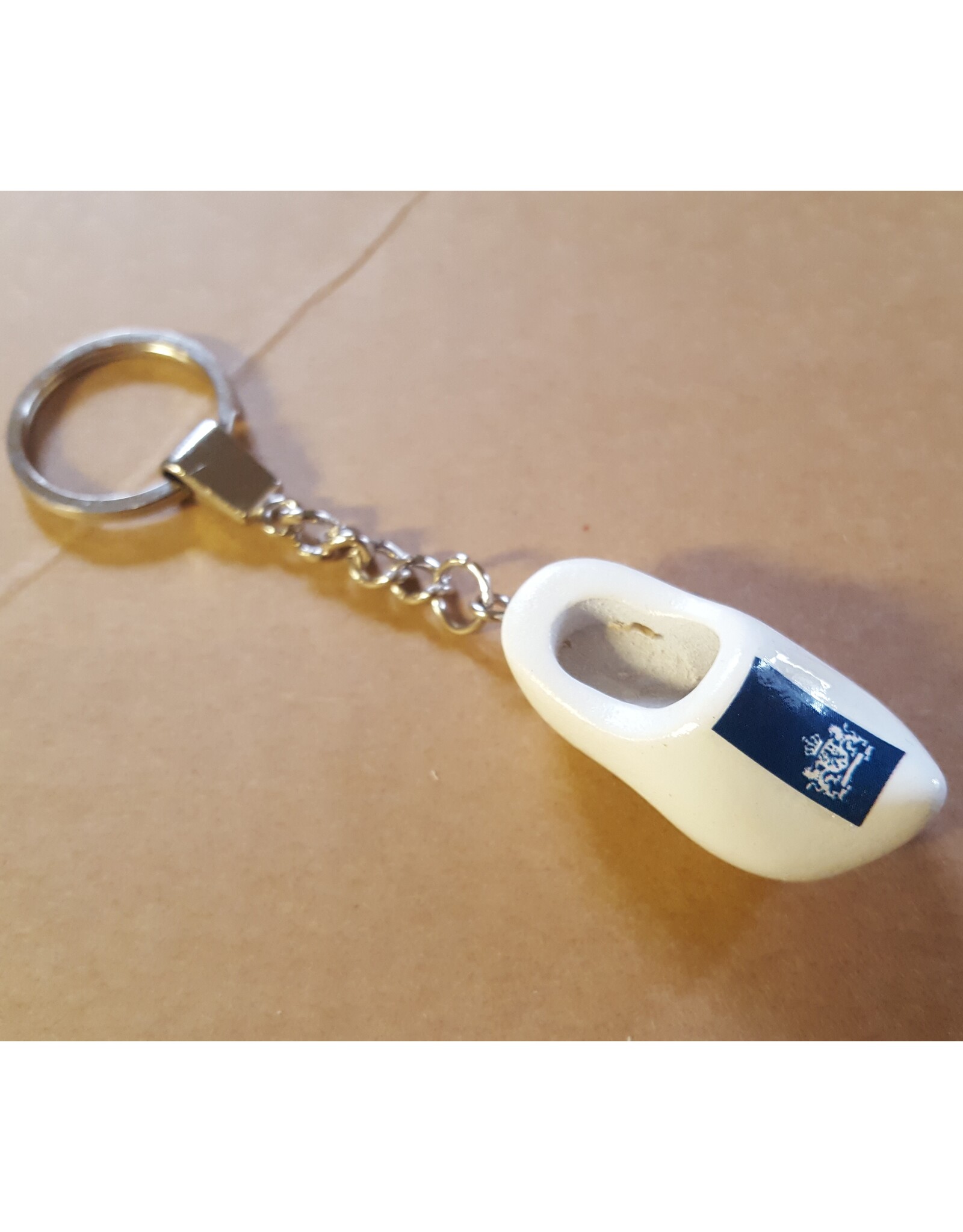 Clog key rings with image or text (clog color: yellow, white or clear)