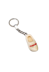 Clog key rings with image or text (clog color: yellow, white or clear)