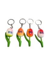 Tulip keychain with your text or logo - colors in mix