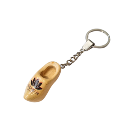 Klomp sleutelhangers met afbeelding of tekst (kleur klompje: geel, wit of blank)