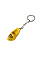 Clog key rings with image or text (clog color: yellow, white or clear)