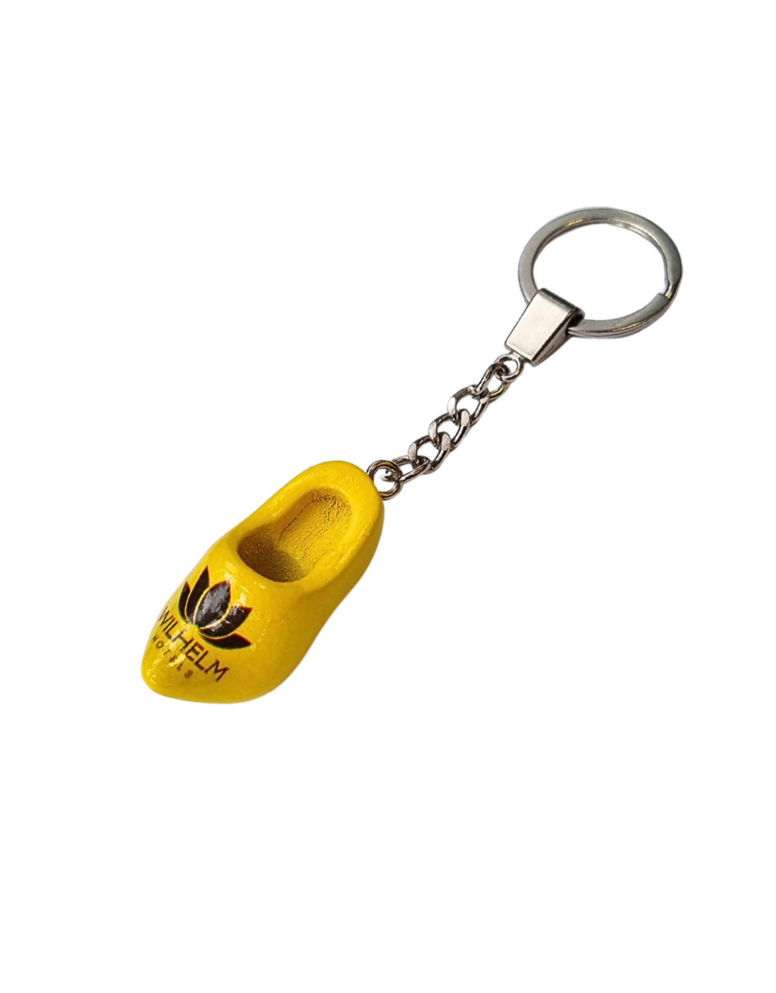 Clog key rings with image or text (clog color: yellow, white or clear)