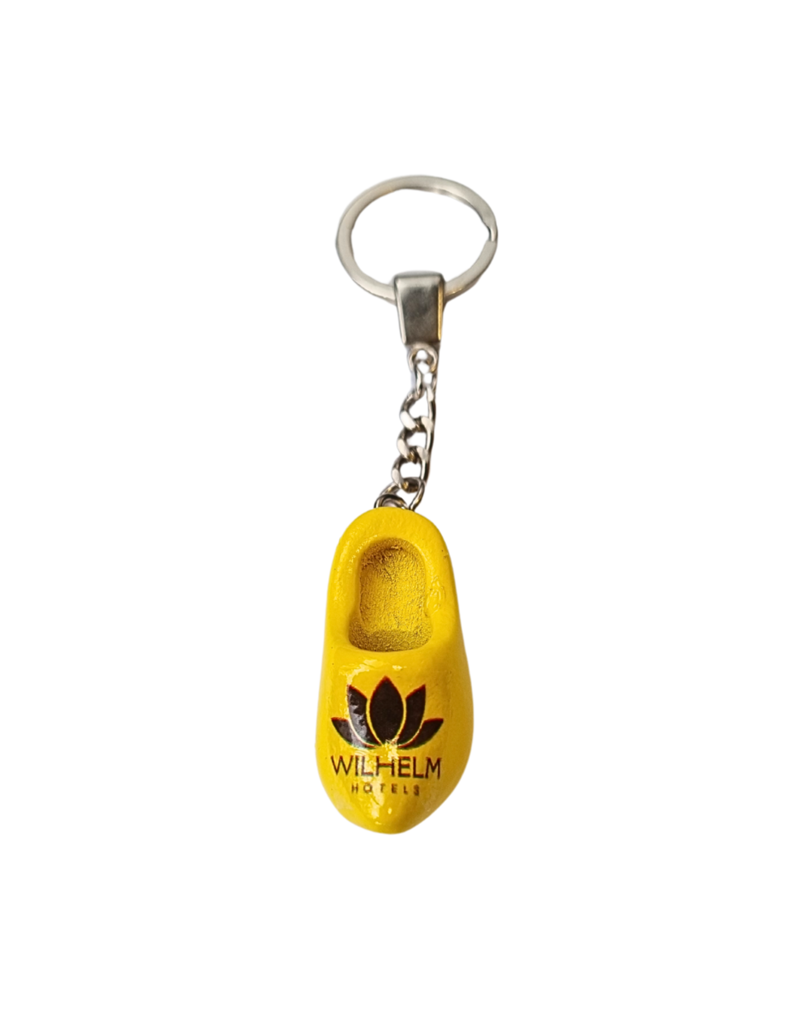 Clog key rings with image or text (clog color: yellow, white or clear)