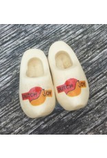 woodenshoe pair magnet with logo or text