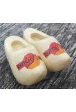 woodenshoe pair magnet with logo or text