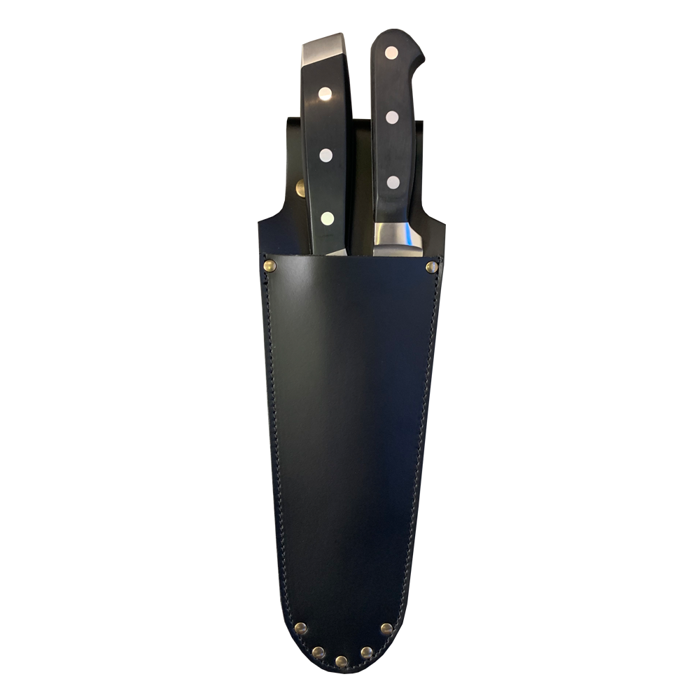 Knife Holder Zwart voor 2 messen KamadoBBQ