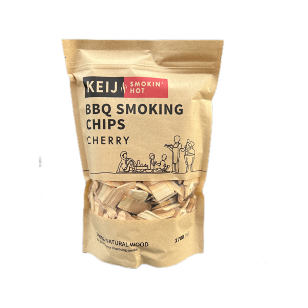 Keij Smokin' Hot Rookhout Chips Cherry - 1700 ml