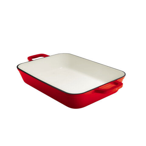 Grand Feu -Geëmailleerde gietijzeren ovenschaal - 3,2 ltr. - rood