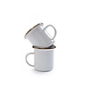 Barebones - Espresso kopjes - Geëmailleerd - Eggshell - 2 stuks
