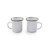 Barebones - Espresso kopjes - Geëmailleerd - Eggshell - 2 stuks