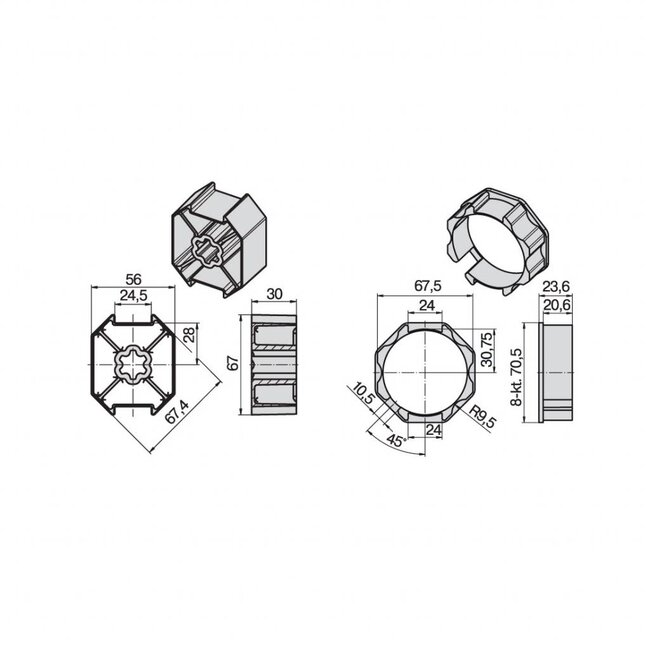 Becker Kit d'adaptation 8k70 - Moteurs série L