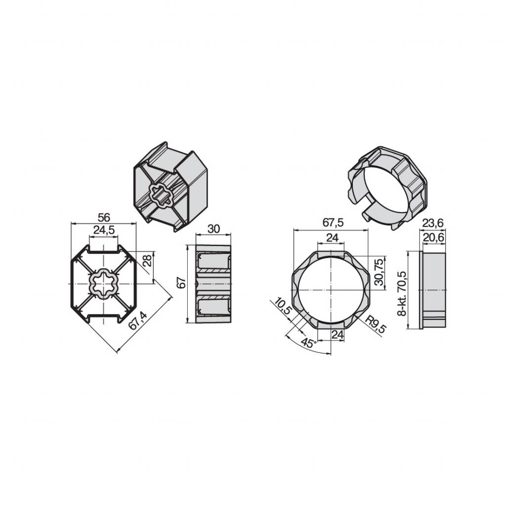 Becker Adaptieset 8k70 - L serie motoren, foto 3 van 3