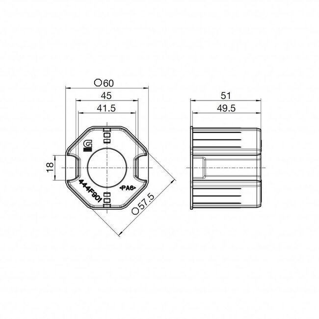 Geiger Wind gear 1:3 Geiger 8 side 60 adaptation