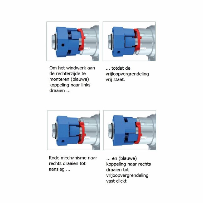 Geiger Engrenage 1:3 Geiger 8 côté 40, arbre à trous carrés 6 mm, avec roue libre