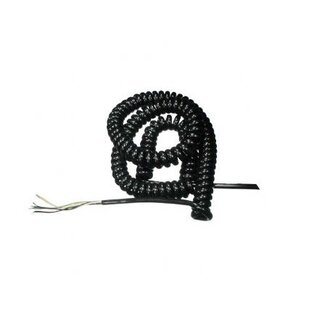 Huismerk Spiral cable short, 5-core, black