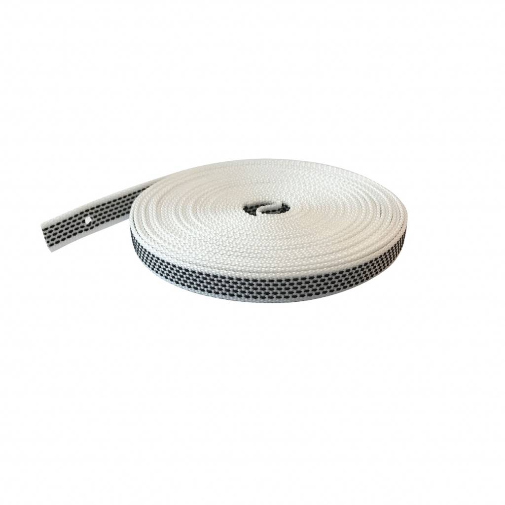 Selve Optrekband 14 mm, 11 meter in grijs, zwart/wit of bruin, foto 3 van 5