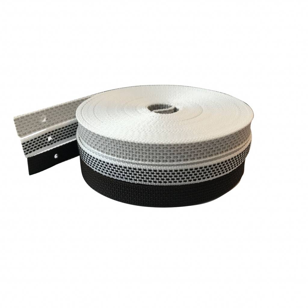 Selve Optrekband 14 mm, 11 meter in grijs, zwart/wit of bruin, foto 2 van 5