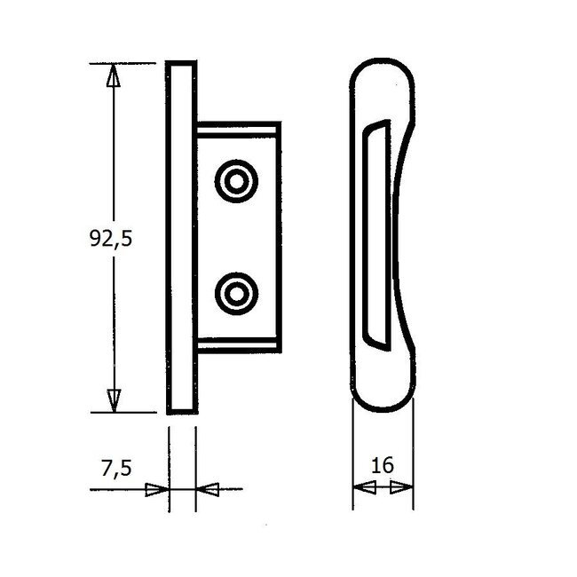 Huismerk Hermes 55 end cams - braking plastic