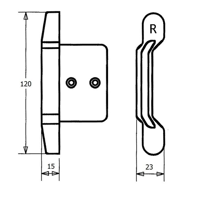 Huismerk Hermes ZS100 Endnocken - Bremsen aus Kunststoff