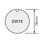 Adaptieset Ø 78 x 1,5 - R serie motoren