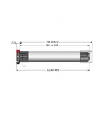 Simu T5 HZ 02 buismotor met geïntegreerde ontvanger