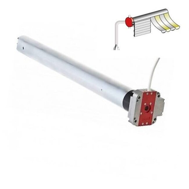 Simu T5 DMI-Rohrmotor mit Handnotbetätigung