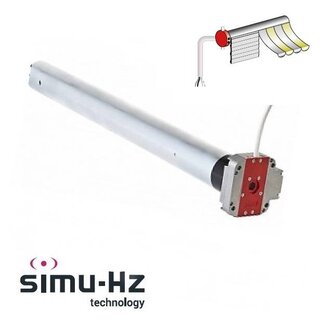 Simu T5 DMI Hz-Rohrmotor mit integriertem Empfänger und Nothandbedienung