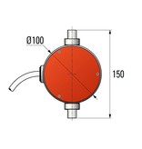 Simu T9 buismotor Simu 400 Volt / 3 fase