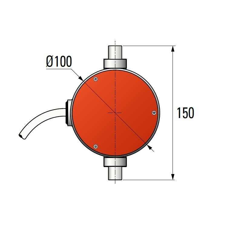 Simu T9 buismotor Simu 400 Volt / 3 fase, foto 3 van 3