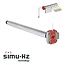 Simu T6 DMI-Rohrmotor mit Nothandbedienung und integriertem Empfänger