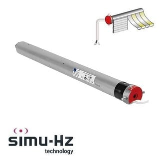 Simu T6 Hz tubular motor with integrated receiver