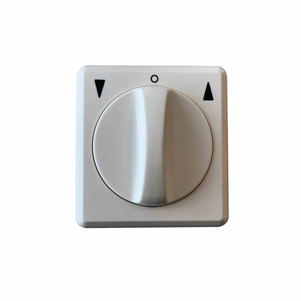 Geba Opbouw draaischakelaar KNA 2T/2 - dubbelpolig - creme/wit, foto 2 van 3