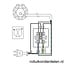 Surface-mounting rotary switch KNA 2T/1 - single-pole - white