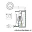 Interrupteur rotatif en saillie KNA 2T/1 - unipolaire - crème/blanc