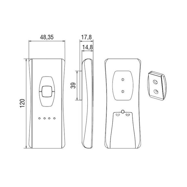 Asa Elegance 4-channel handheld transmitter