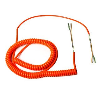 Huismerk Câble spiralé long, 5 fils, orange