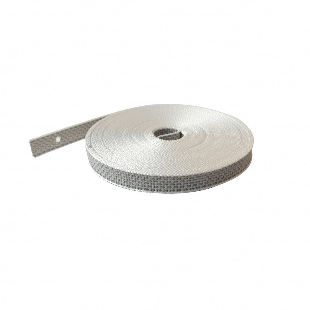 Selve Optrekband 14 mm, 11 meter in grijs, zwart/wit of bruin