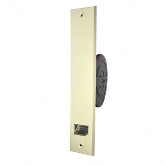 Selve Enrouleur de sangle Intégré, 15 m, plaque de recouvrement 292x54 mm, couleur blanche