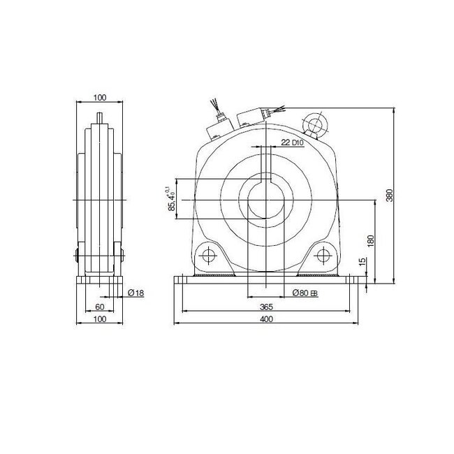 GMF Palier de protection/trappe à rouleaux FV 360