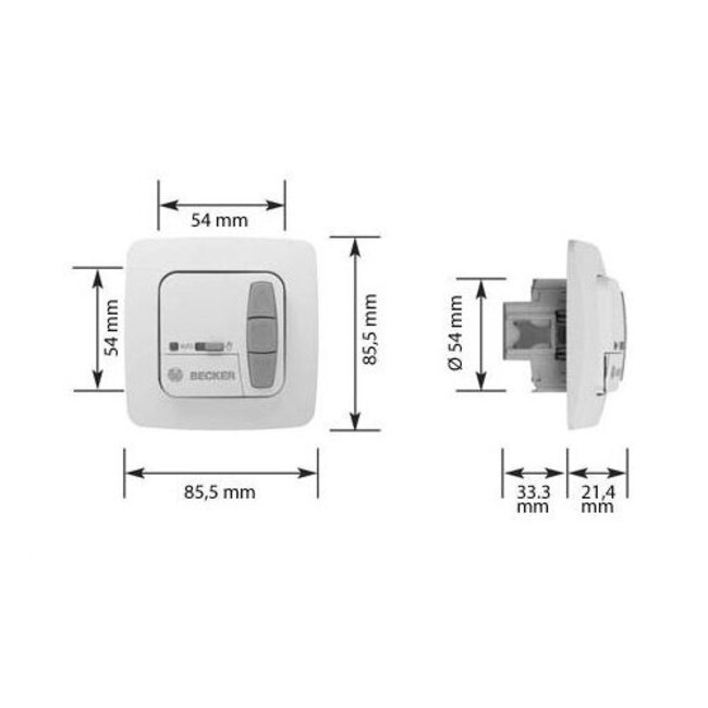 Becker Inbouw tijdklok MemoryControl MC42