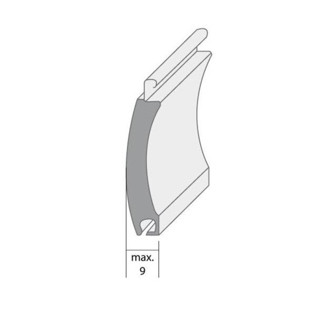 KRUKAS POELIE ALUMINIUM BLAUW MET GATEN 170 MM | €58,60