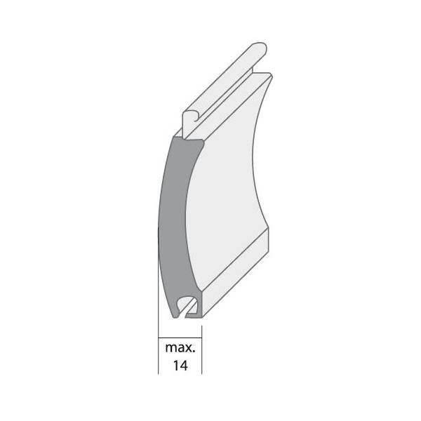 Selve Ophangveer rolluik, lengte 198 mm, 55 en 77 mm profiel