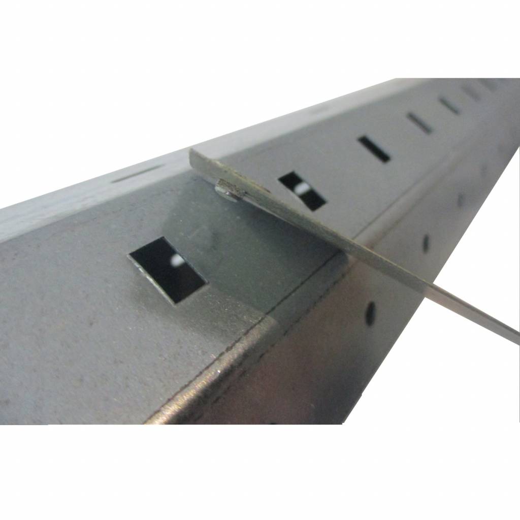 Siral Ophangveer rolluik, lengte 171 mm, mini-E profiel, stevige borgclip en kunststof coating, foto 5 van 5