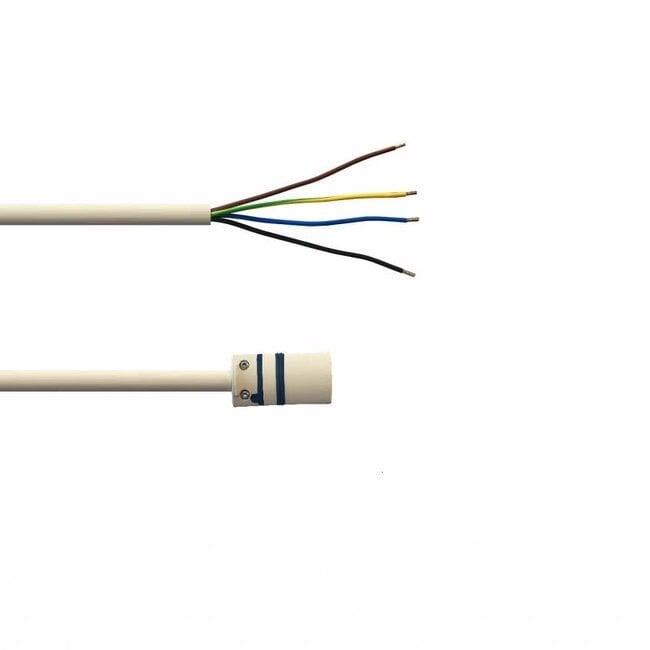 motor cable white, 4-wire with C-plug