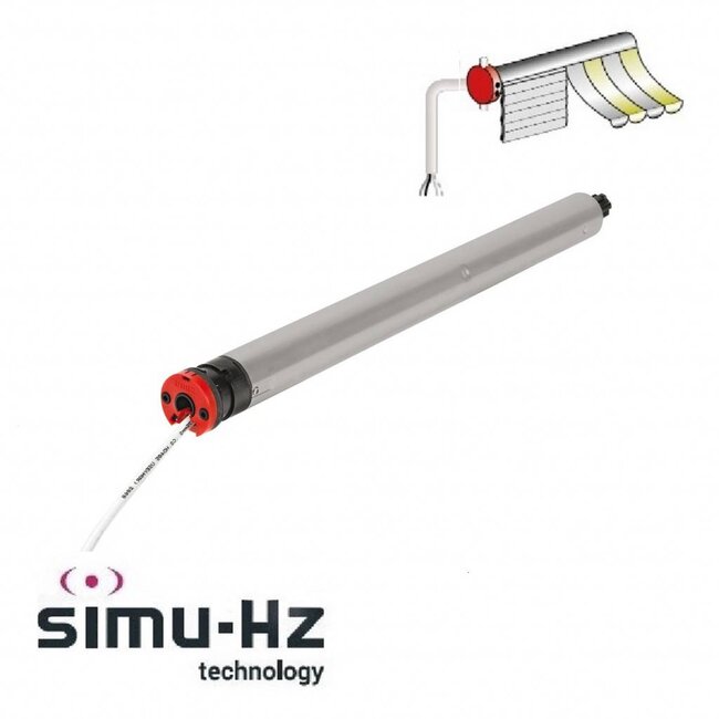 Simu T3.5 Hz 02 tubular motor for screens and roller shutters
