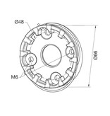 Huismerk motorsteun Easy (oude motorkop TTGO)