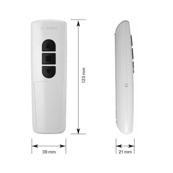 Becker Centronic MemoControl MC441-II 1-kanaals handzender, foto 4 van 5