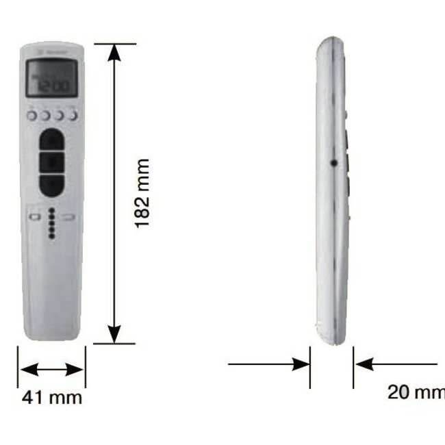 Becker Centronic II TimeControl TC445 II 5-channel handheld transmitter