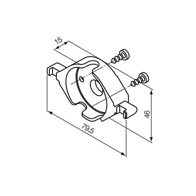 Nice Motor support S plastic click support