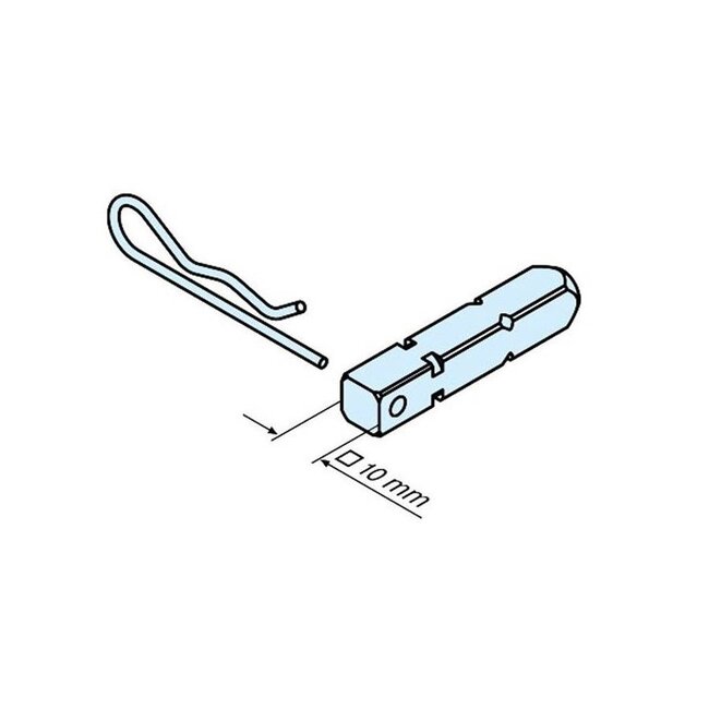 Connecting element R 2 square 10 mm - R series motors